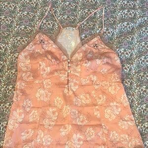 Free People Pink Sleeveless Fitted Camisole